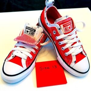 Kids Converse Sneakers. Size 13. America Proud!!